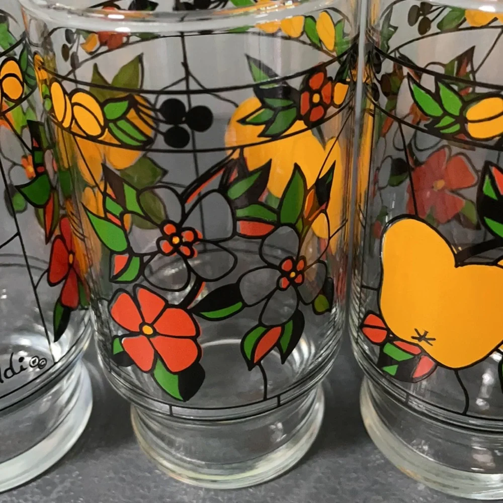 Vintage 70’s Hildi Anchor Hocking water glasses